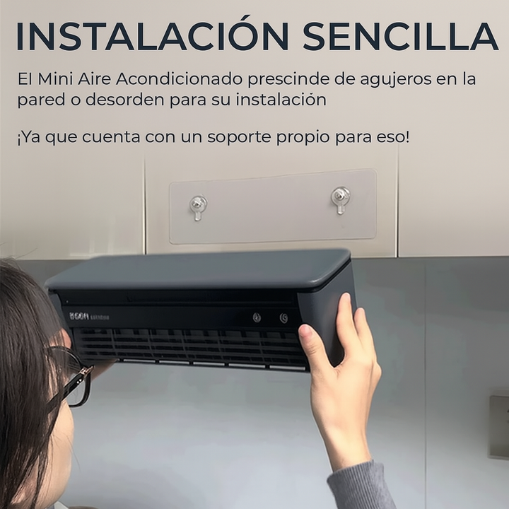 Mini Aire Acondicionado ClimaGo™. ¡Di Adiós al Calor Intenso y Disfruta de Aire Frío al Instante con Ahorro de Energía!