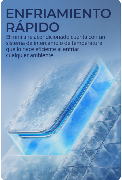 Mini Aire Acondicionado ClimaGo™. ¡Di Adiós al Calor Intenso y Disfruta de Aire Frío al Instante con Ahorro de Energía!